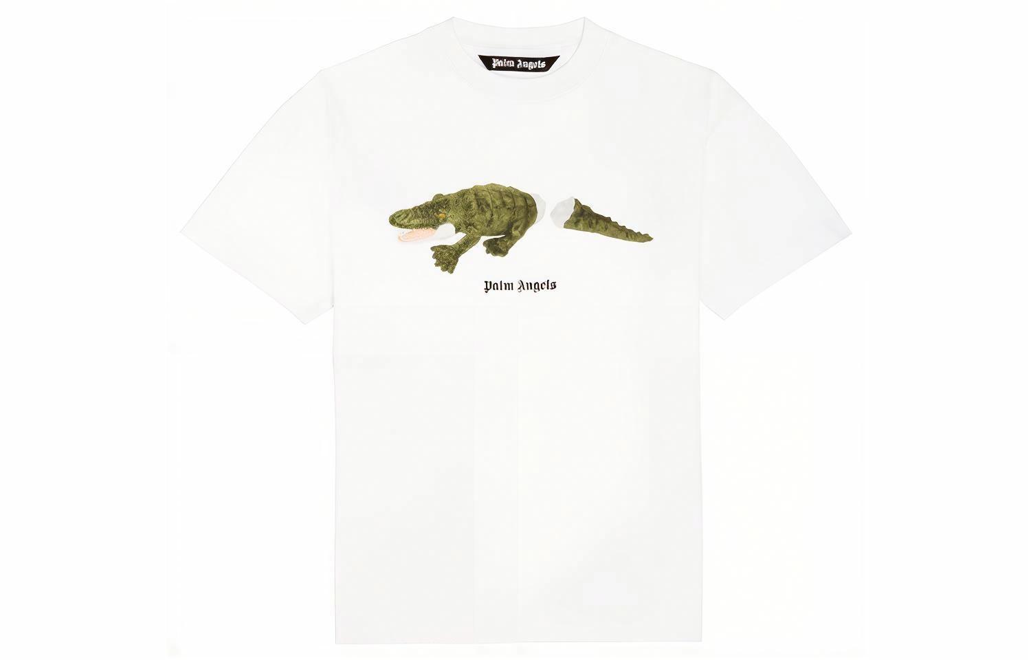 Мужская футболка PALM ANGELS SS21 Logo (белая)