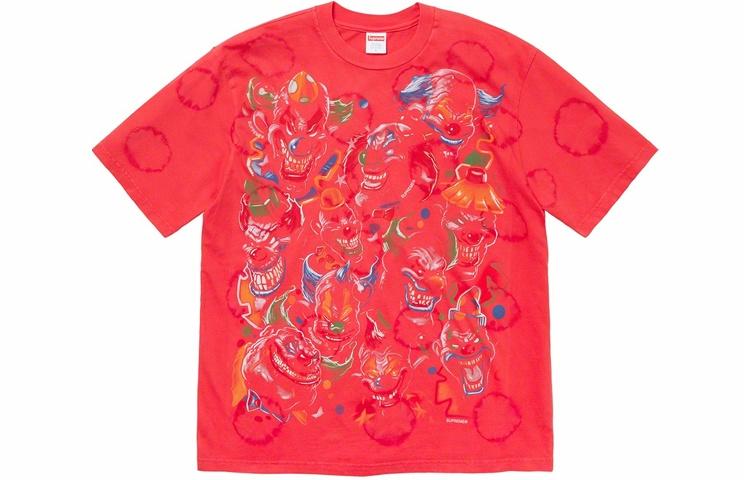 Футболка Supreme FW19 Week 17 Clowns Tee (красный) — фото 1