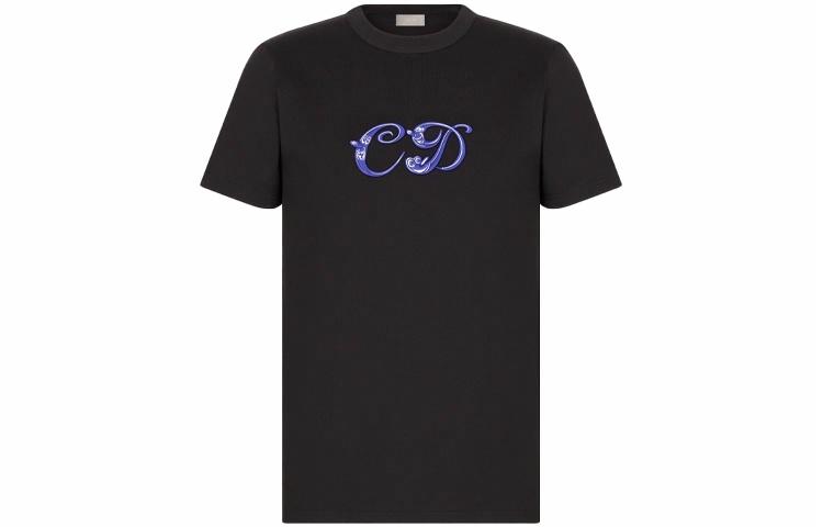 Мужская футболка Dior x Kenny Scharf (черная)