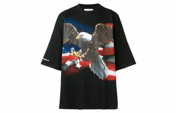 Футболка PALM ANGELS Eagle (черная)