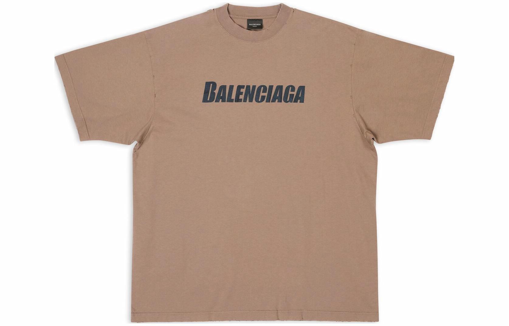 Футболка Balenciaga 651795TNVL17761 (светло-коричневая)