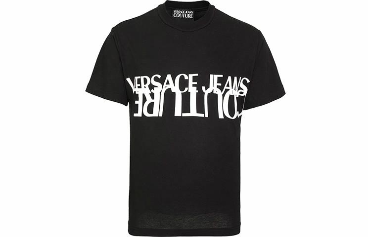 Мужская футболка Versace JEANS COUTURE T (черная) — фото 1