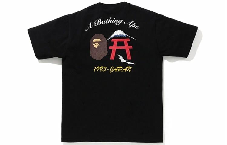 Футболка A BATHING APE Mt. Fuji (черная)