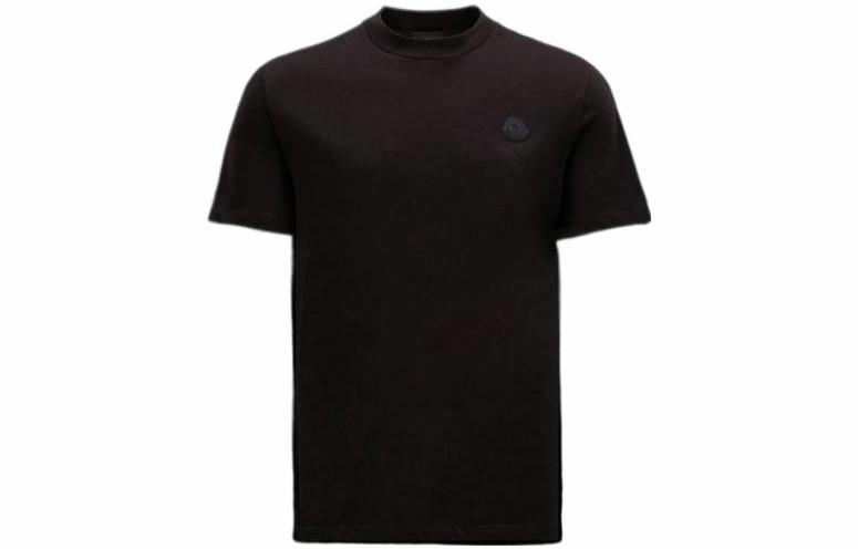 Мужская футболка Moncler SS23 logo (черная)