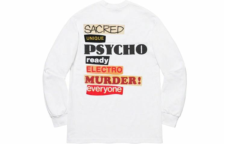 Футболка Supreme SS20 Week 1 Sacred Unique L/S (белая)