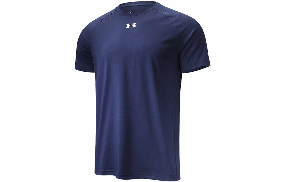 Мужская футболка Under Armour Raglan T-Shirt (синяя)