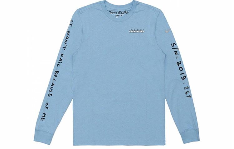 Футболка Nike x Tom Sachs Short-Sleeve T-Shirt (синяя) — фото 1