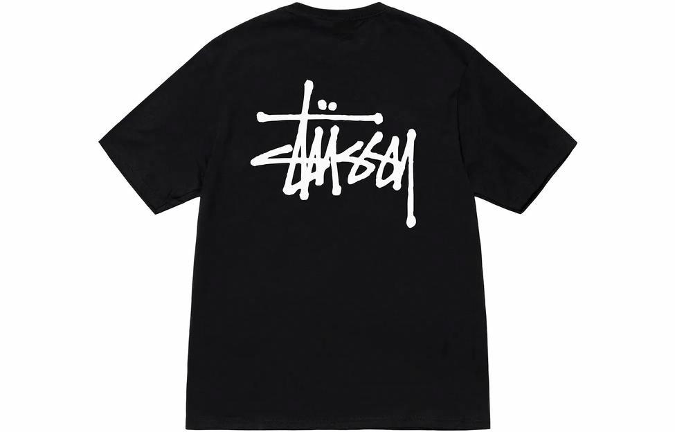 Футболка Stussy Basic Tee (белая с логотипом)