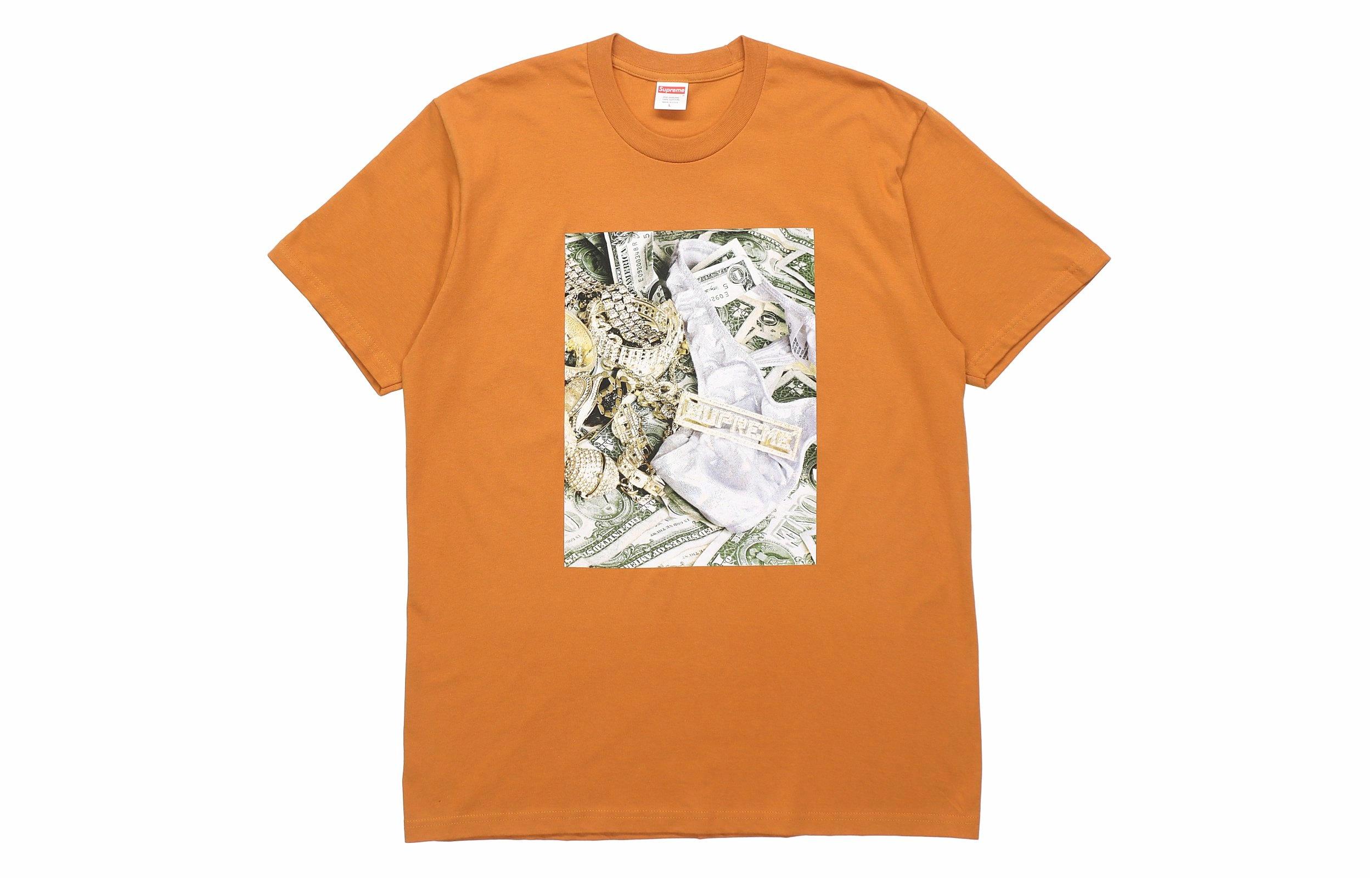Футболка Supreme SS20 Money Print (оранжевая)