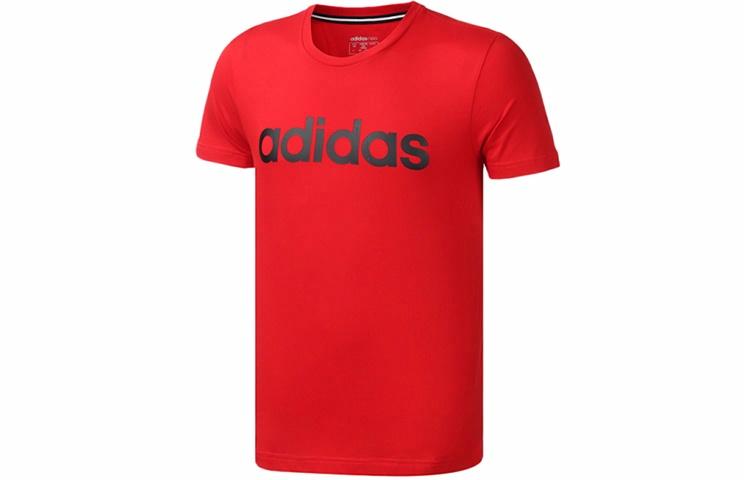 Мужская футболка adidas neo (красная) — фото 1