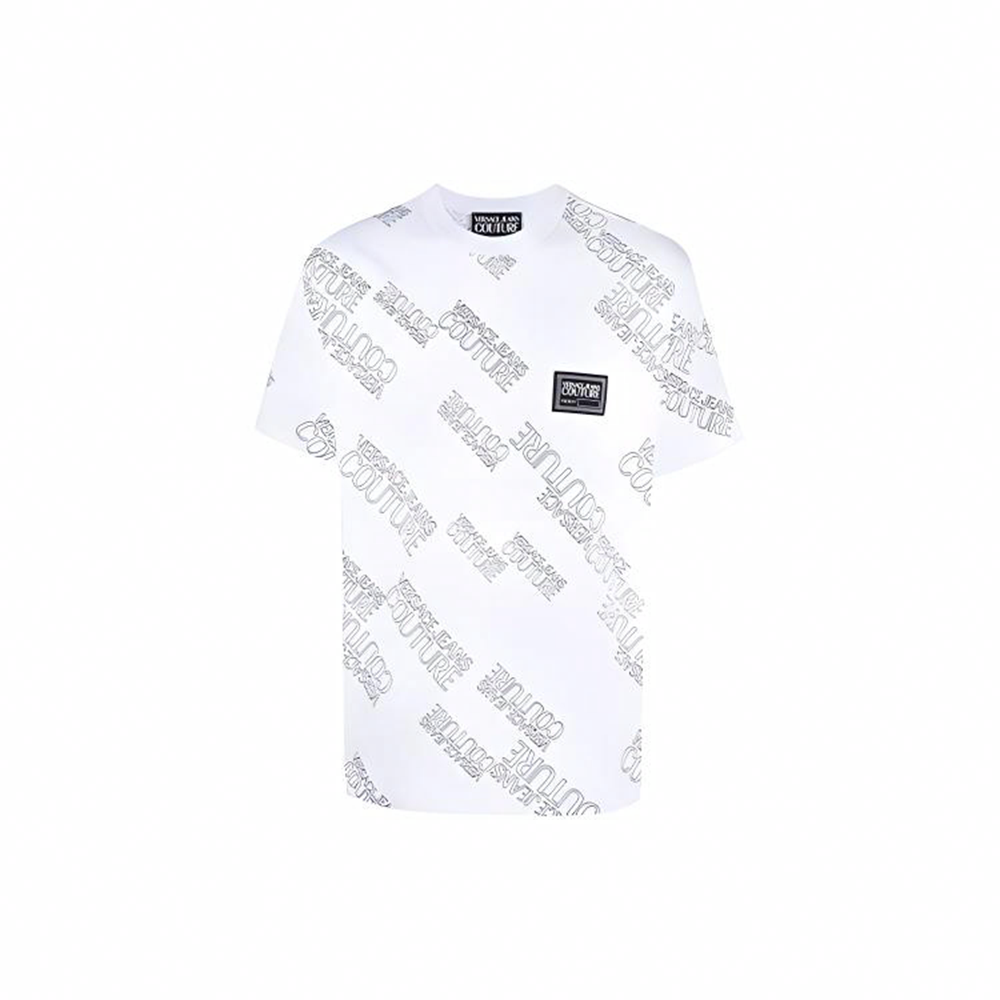 Мужская футболка Versace VERSACE JEANS COUTURE SS22 logoT (белая)