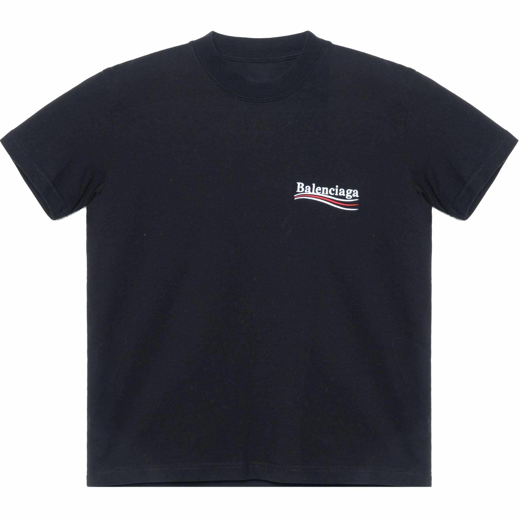 Женская футболка Balenciaga Logo T-Shirt (черная)