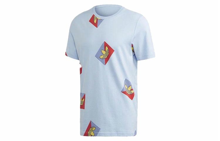 Мужская футболка adidas originals Aop Diag Tee (голубая) — фото 1