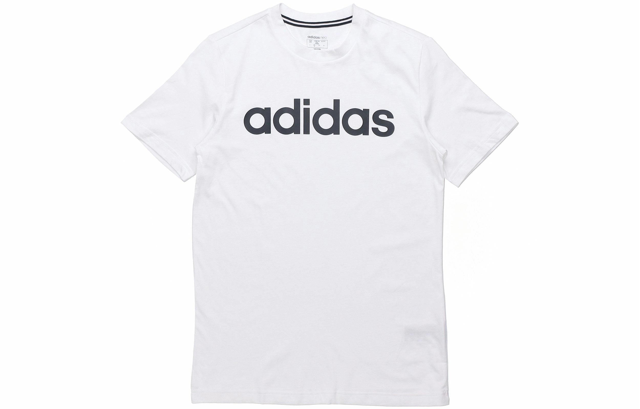 Мужская футболка adidas neo LogoT (белая) — фото 1
