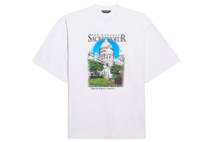 Футболка Balenciaga 641614TJVH69000 (белая)