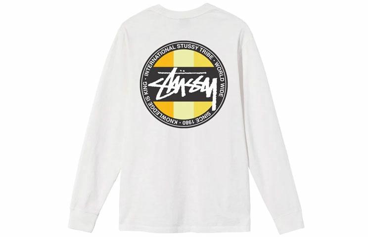 Лонгслив Stussy Classic Dot Dyed Ls Tee (зеленый) — фото 5