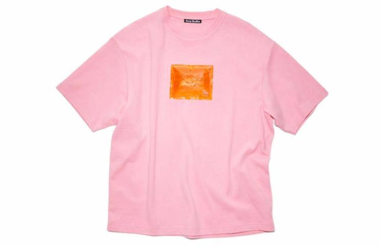 Футболка Acne Studios (розовая)