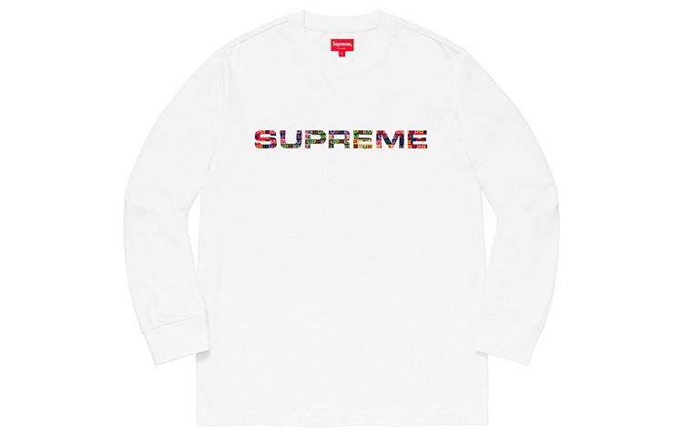 Лонгслив Supreme SS20 Week 5 Meta Logo L/S Top (белый) — фото 2