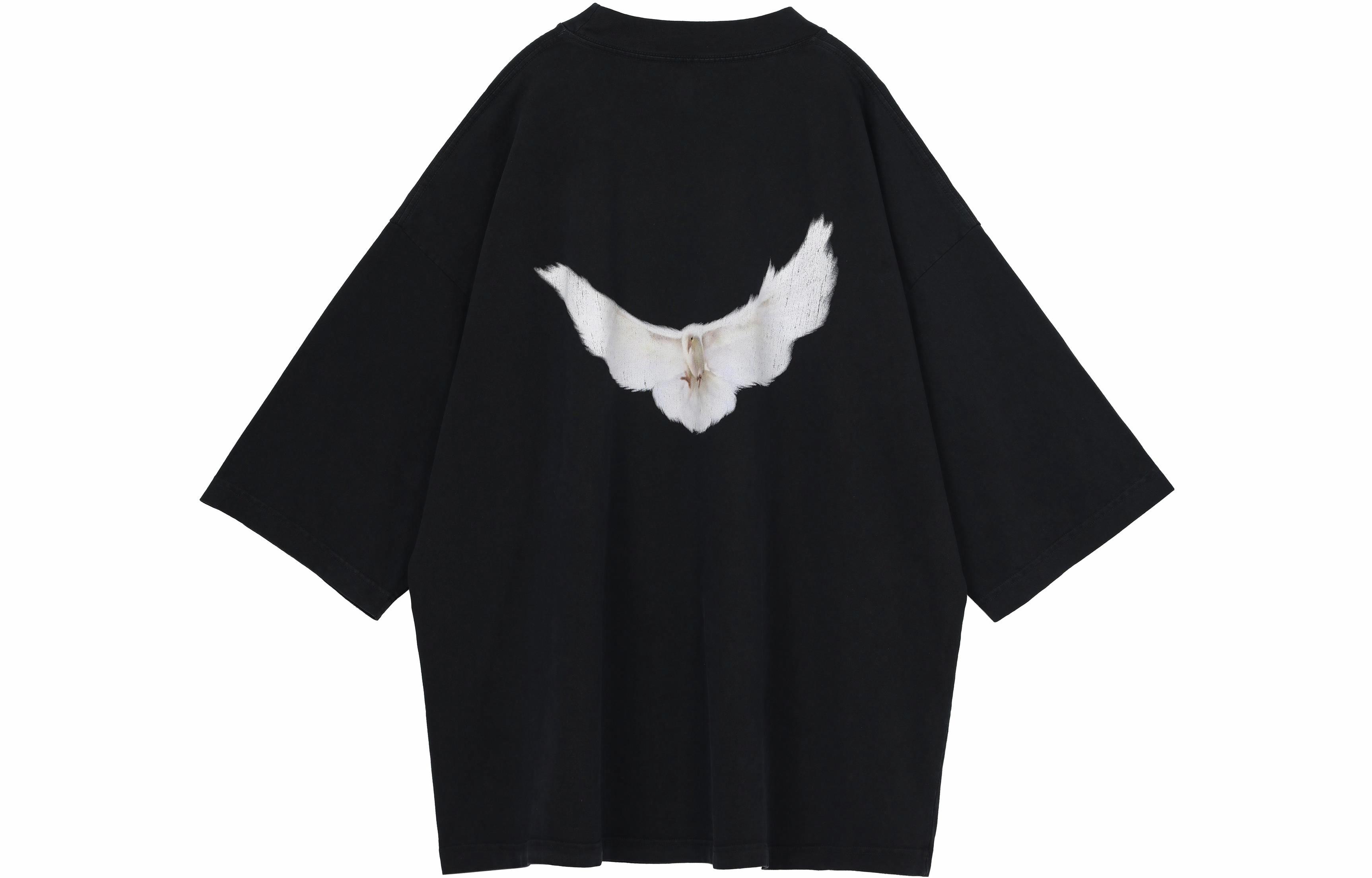 Футболка Yeezy YEEZY x Gap x Balenciaga Washed Black 3/4 Sleeve Tee (черная)