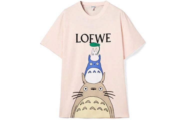 Футболка LOEWE x My Neighbor Totoro SS21 (розовая)