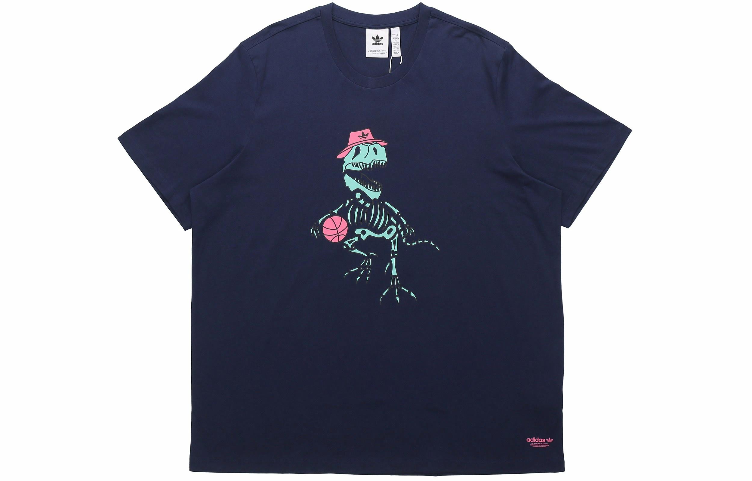 Мужская футболка adidas originals 5 Dino Tee (темно-синяя) — фото 1