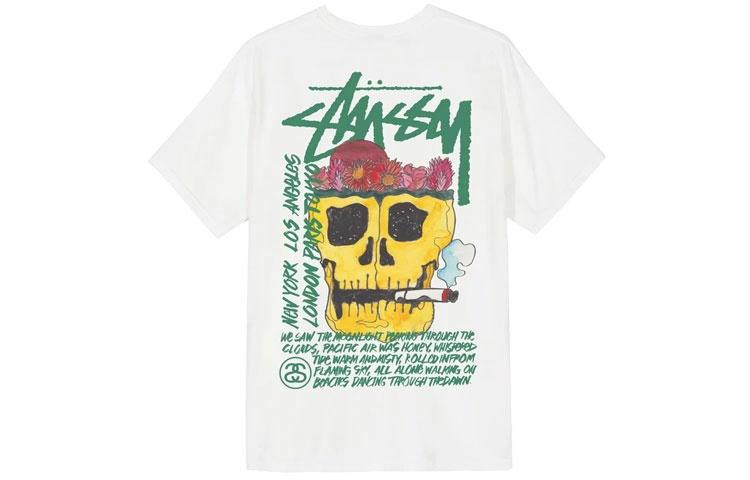 Футболка Stussy Smoke Skull Logo (черная) — фото 3