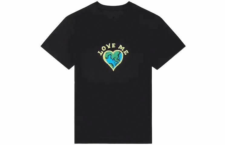 Мужская футболка Givenchy Heart Print (черная)