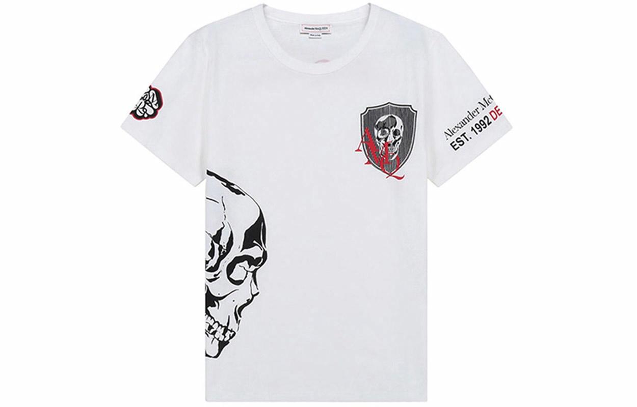 Мужская футболка Alexander Alexander McQueen (белый)