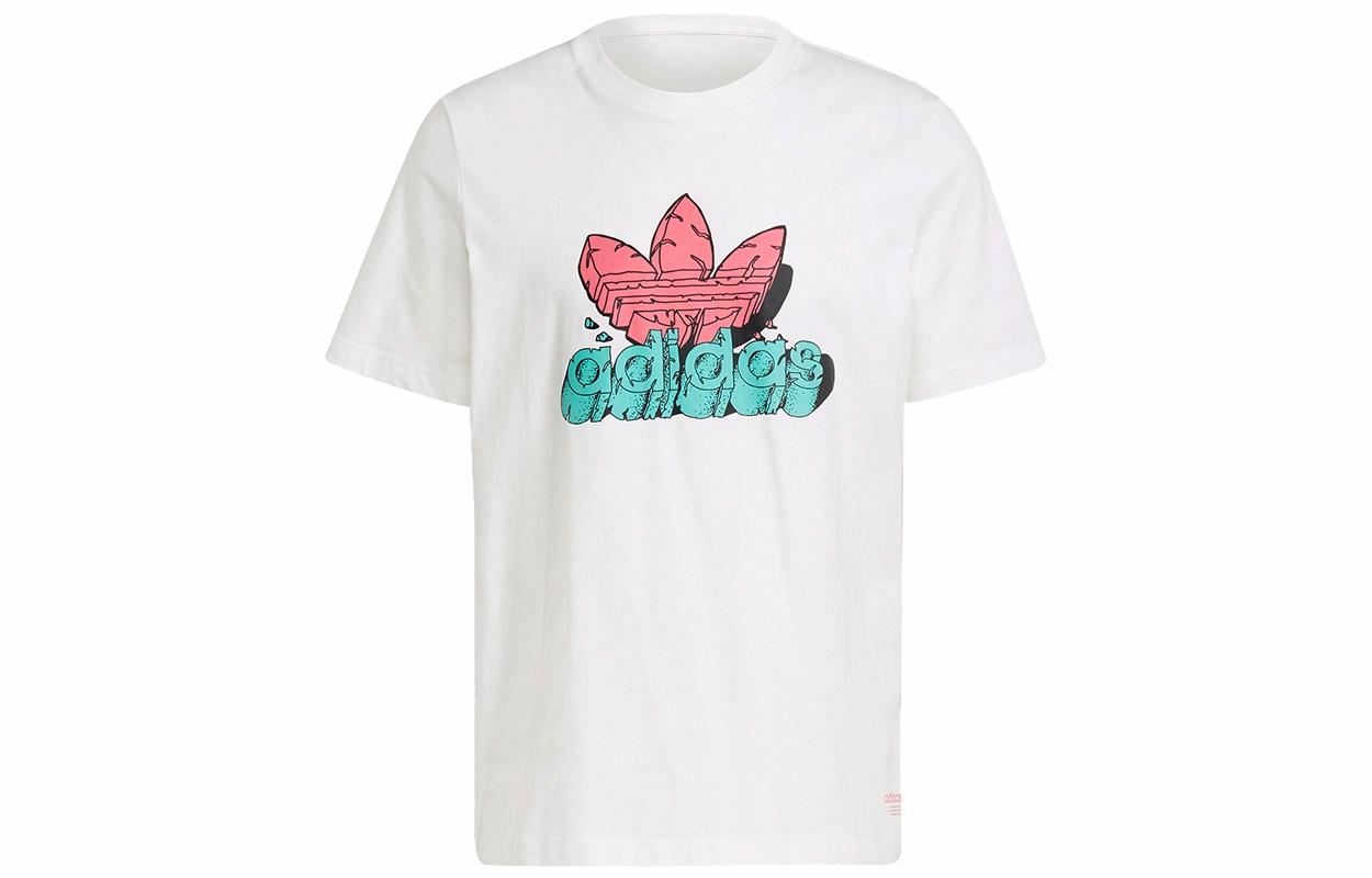 Мужская футболка adidas originals 5 As Tee LogoT (бежевая) — фото 1
