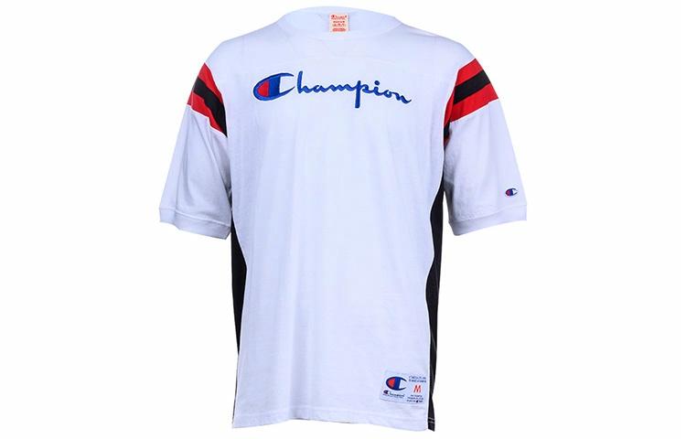 Мужская футболка Champion с вышитым логотипом (белая) — фото 1