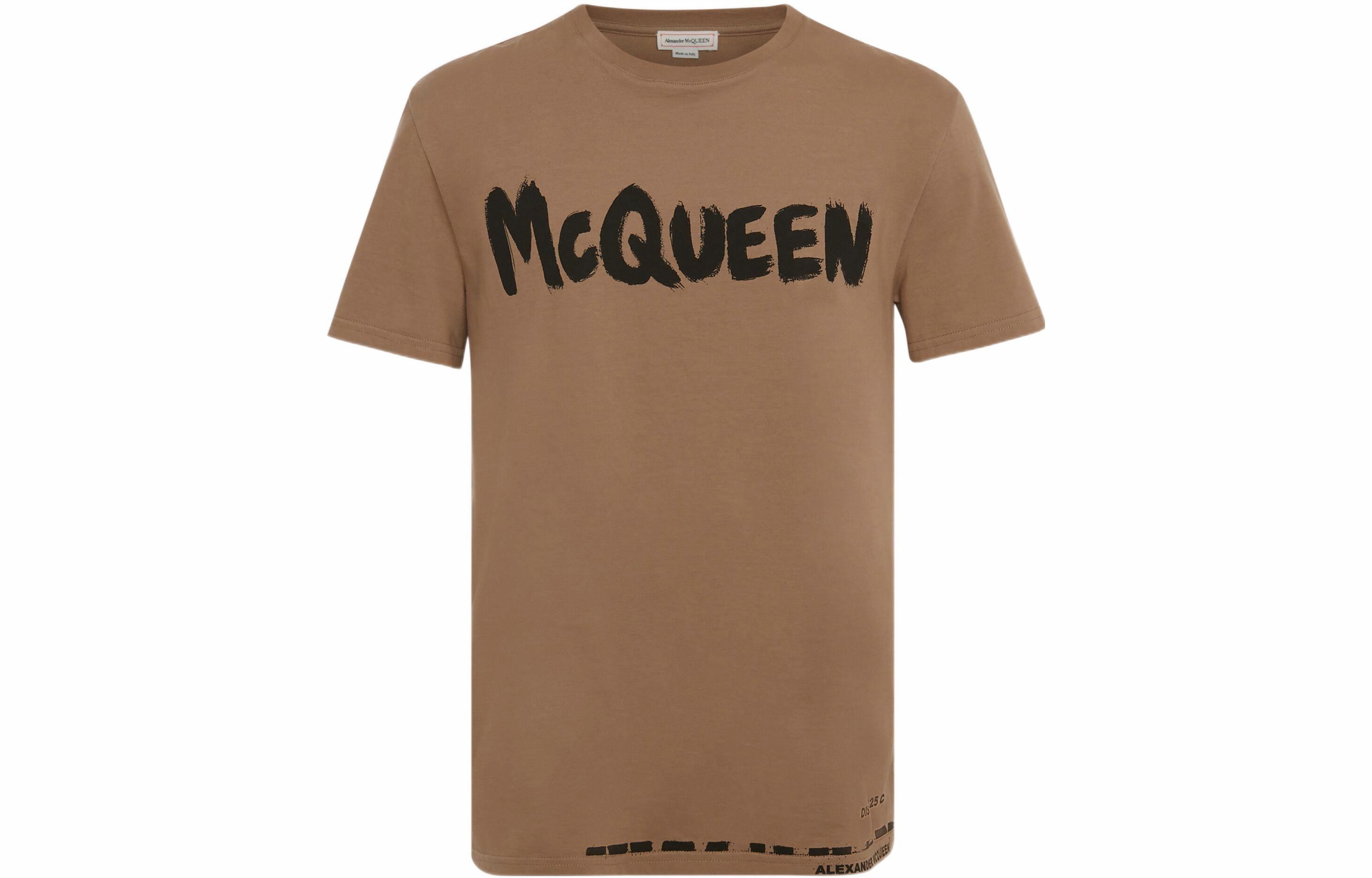 Мужская футболка Alexander McQueen SS22 (светло-бежевая)
