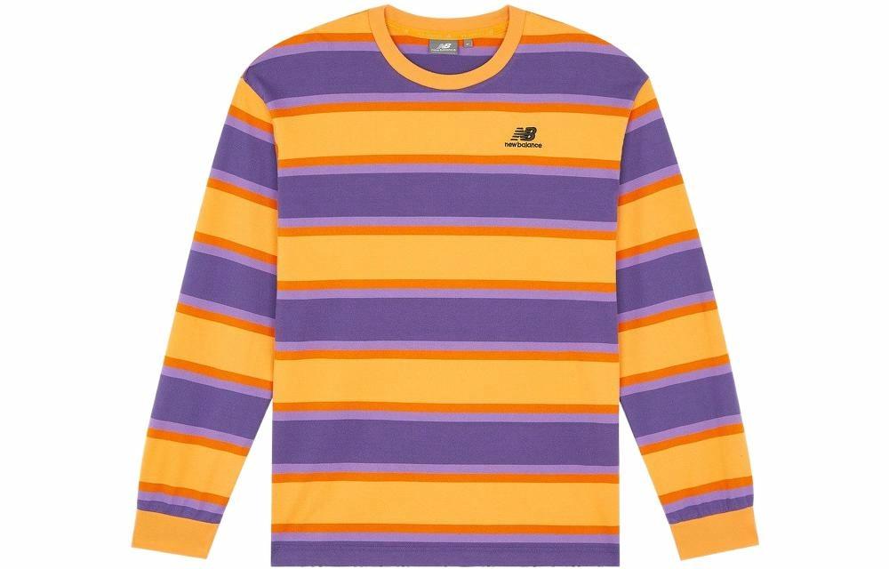 Лонгслив New Balance Striped (оранжево-пурпурный)