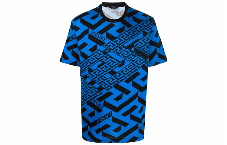 Мужская футболка Versace VERSACE SS22 La Greca T (синяя)