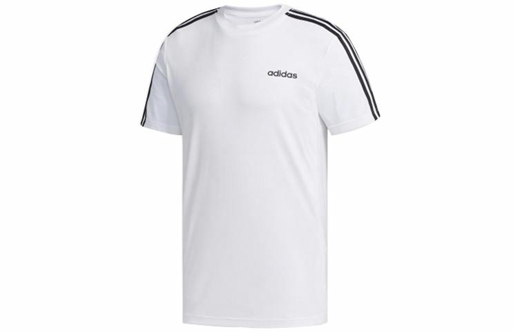 Мужская футболка adidas M D2m 3S Tee T (белая) — фото 1