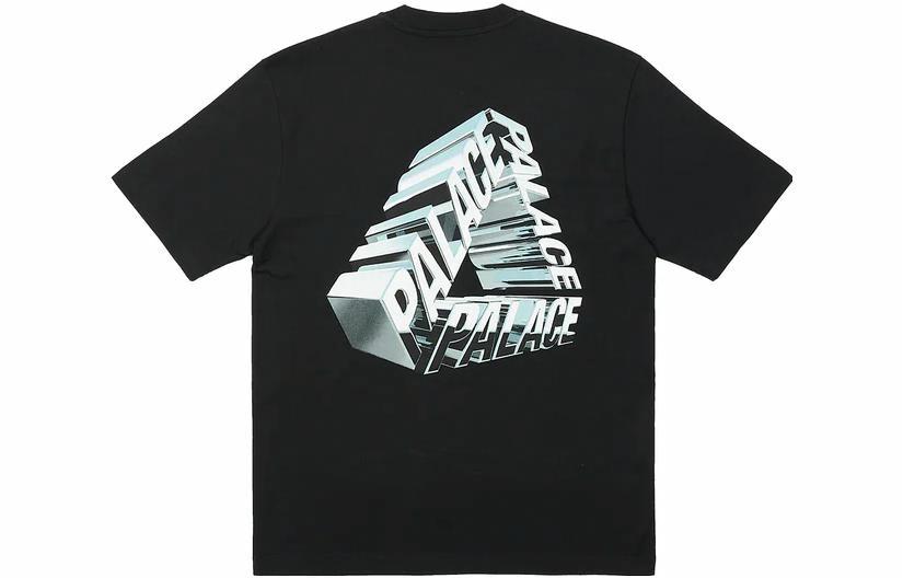 Футболка Palace SS23 TRI-CHROME T-SHIRT BLACK LogoT (черная)