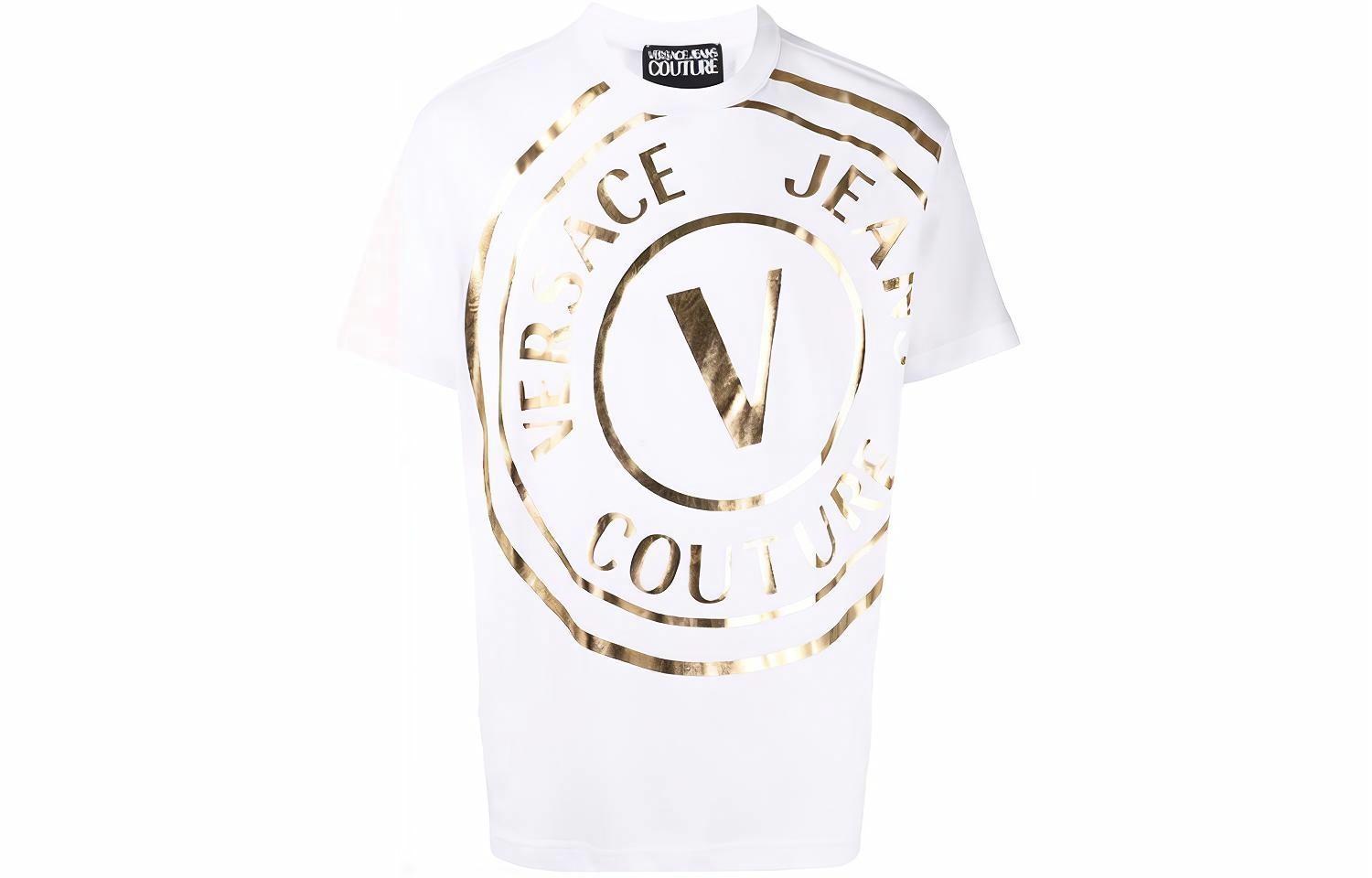 Мужская футболка Versace VERSACE JEANS COUTURE SS22 LogoT (белый)