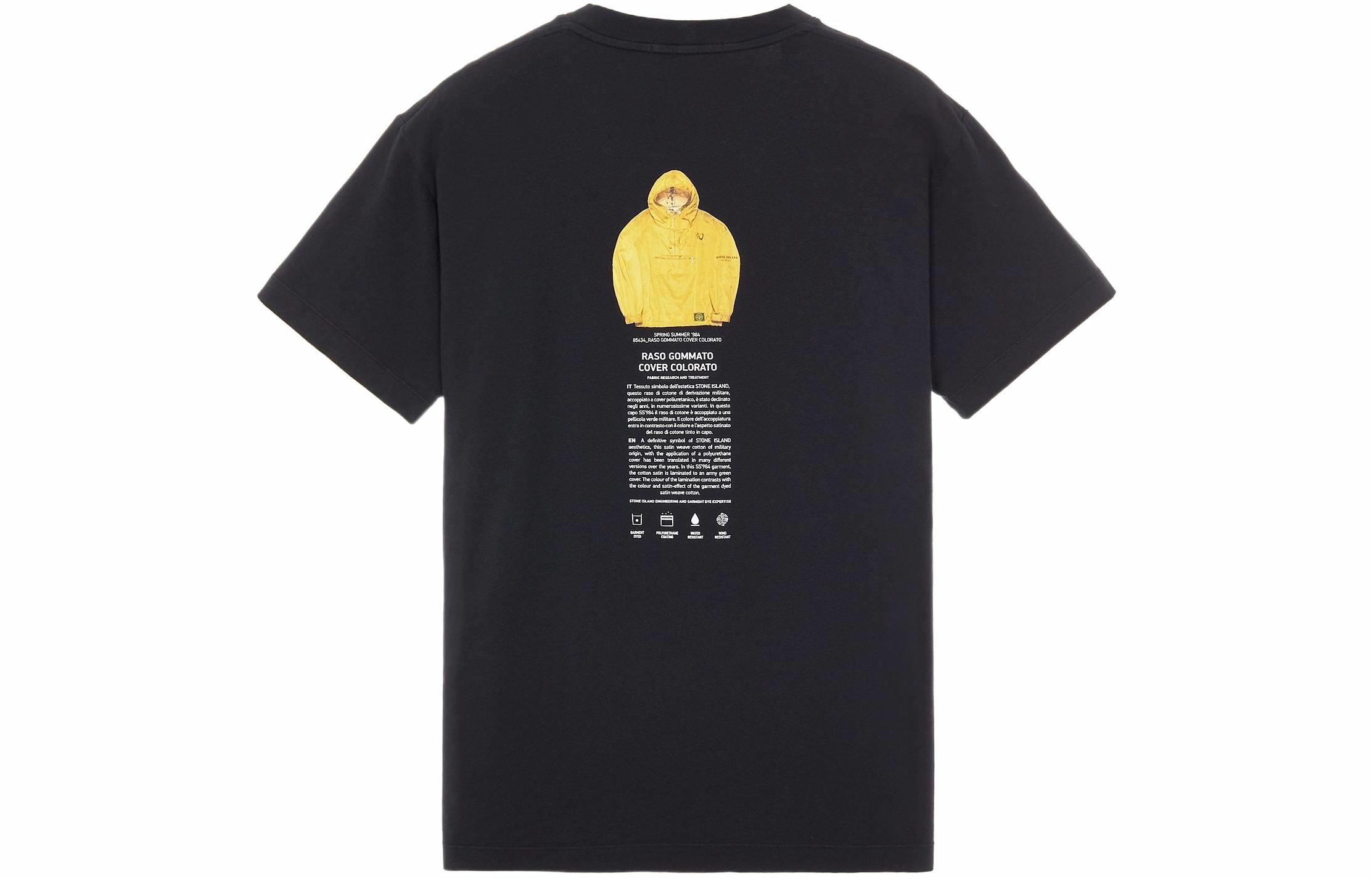 Мужская футболка STONE ISLAND (черная)