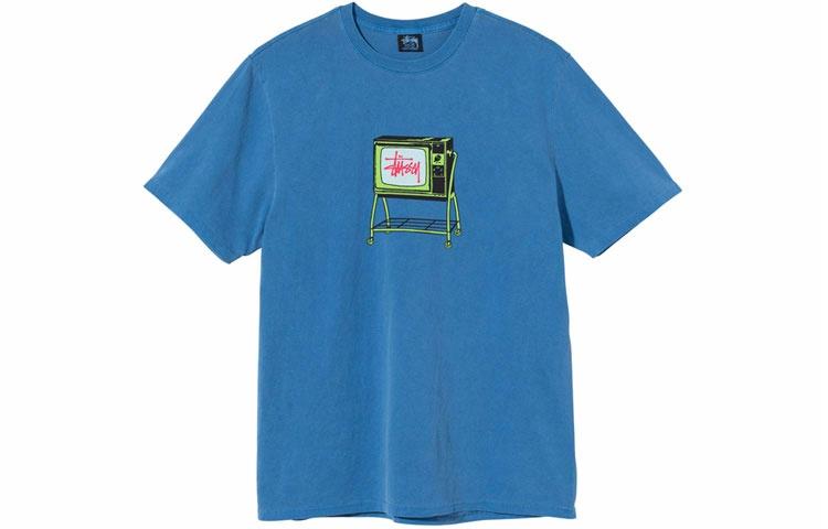 Футболка Stussy Rolling TV Print Short Sleeve T-Shirt T (белая) — фото 1