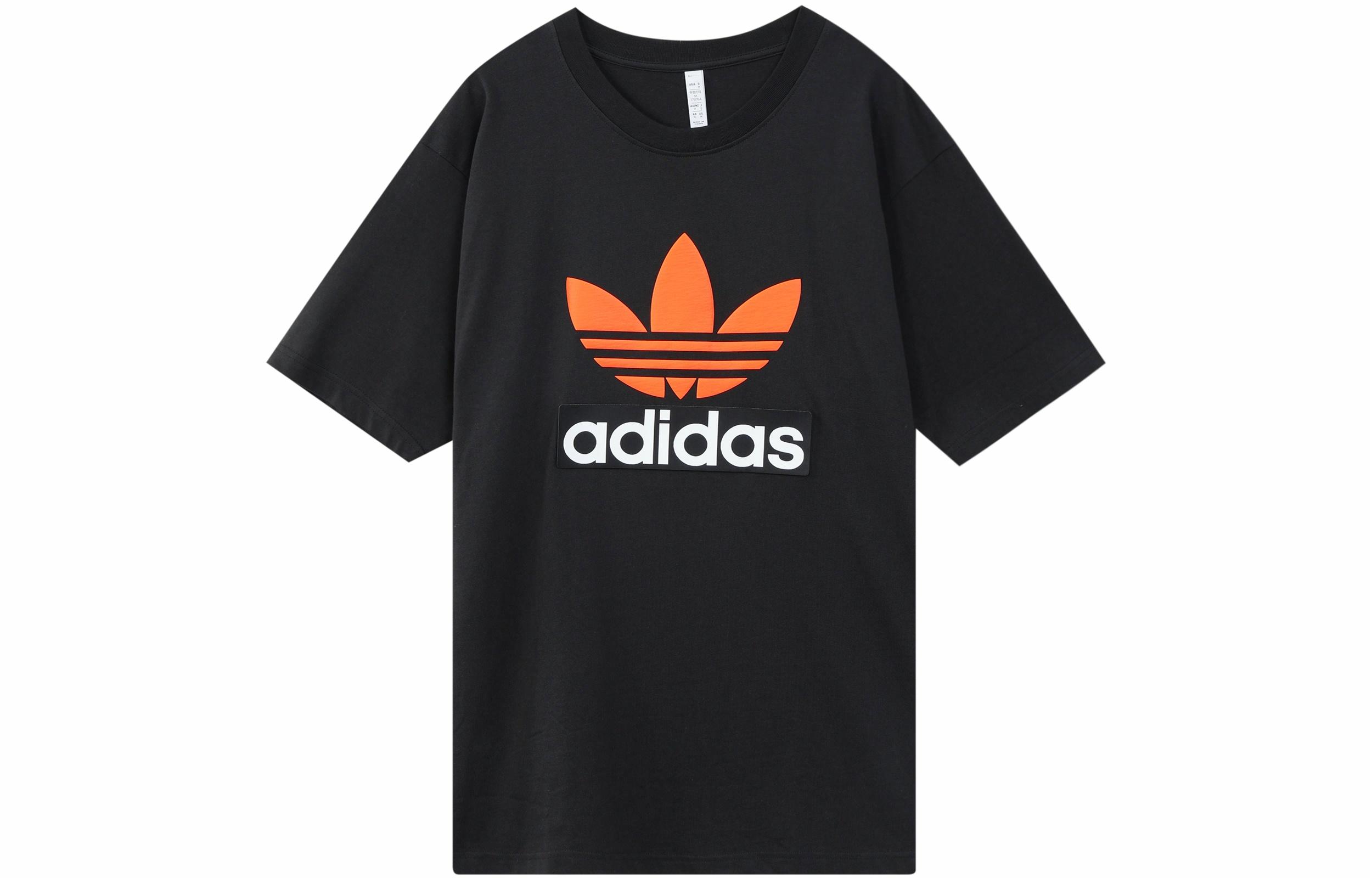Мужская футболка adidas originals BIG TREFOIL (черная) — фото 1