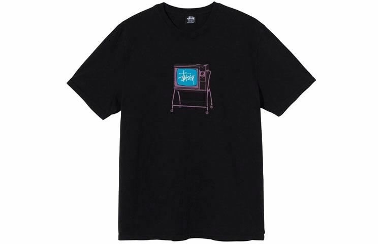 Футболка Stussy Rolling TV Print Short Sleeve T-Shirt T (белая) — фото 5