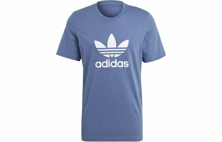 Мужская футболка adidas originals Trefoil T-shirt Logo (темно-синяя) — фото 1