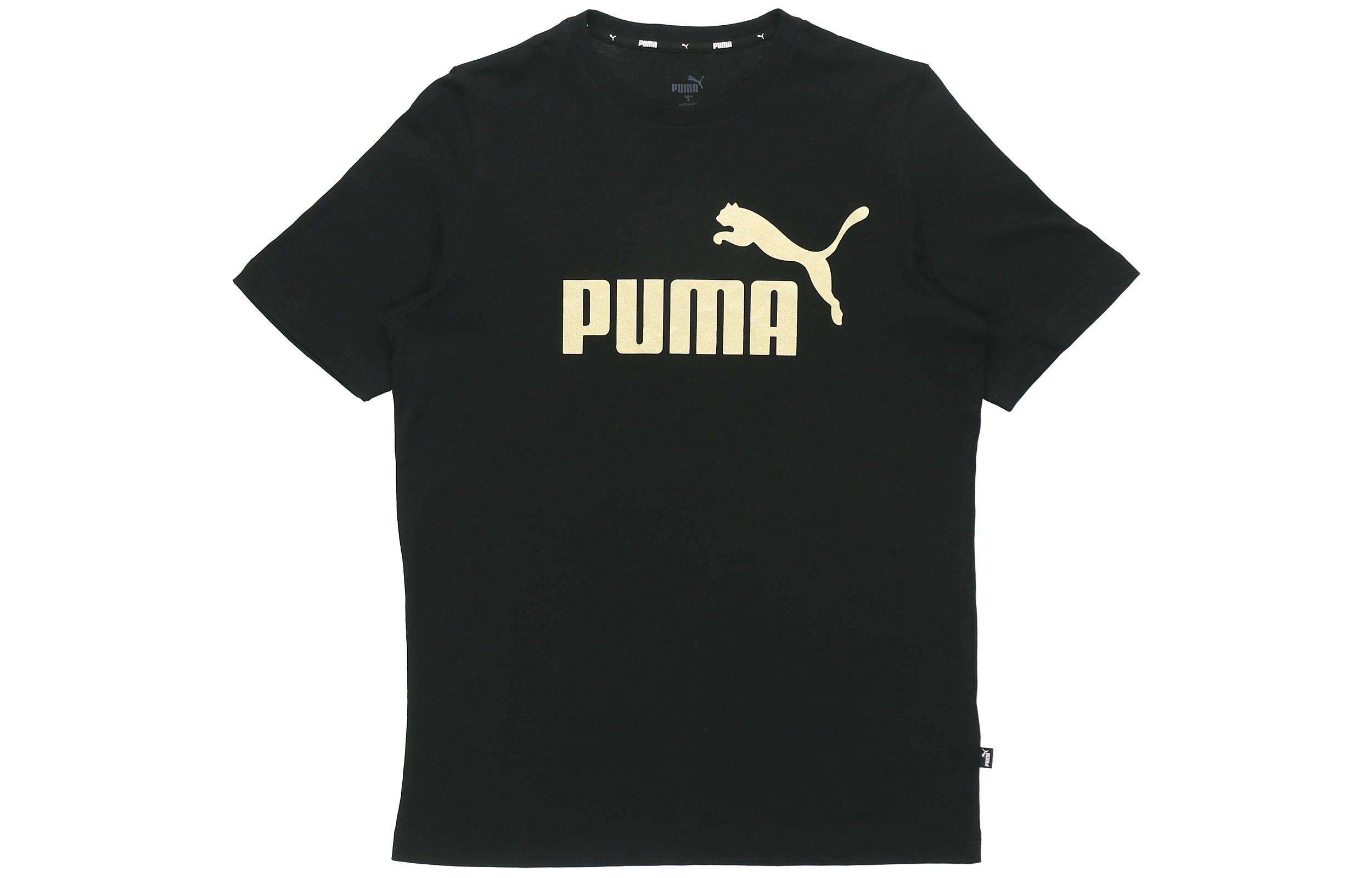 Мужская футболка PUMA Logo (черная) — фото 1