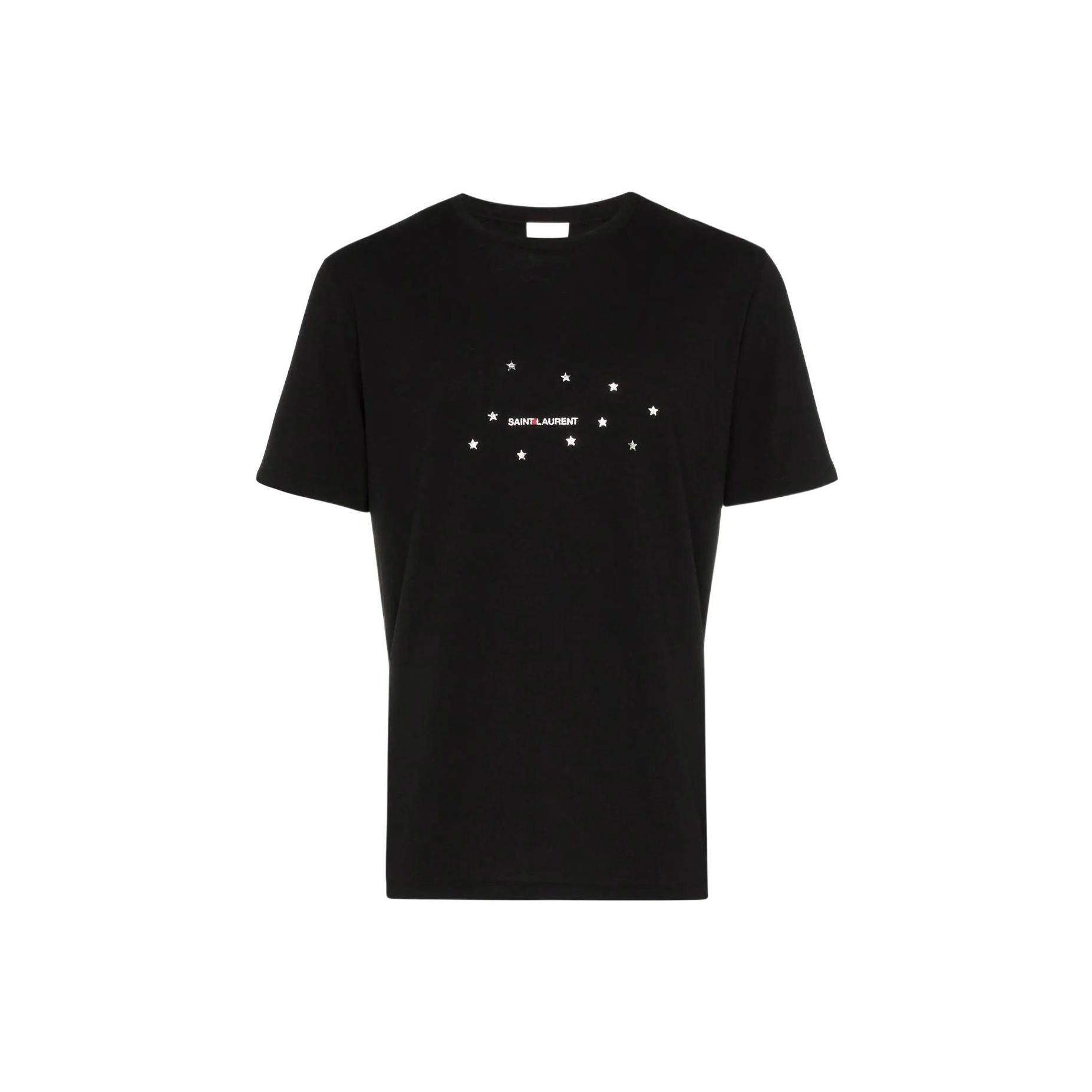 Мужская футболка SAINT LAURENT (черная)