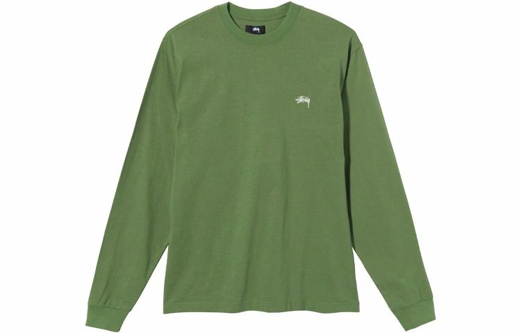 Лонгслив Stussy Overdyed L/S Tee (черный) — фото 9