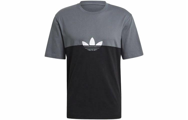 Мужская футболка adidas originals (сине-черная) — фото 1