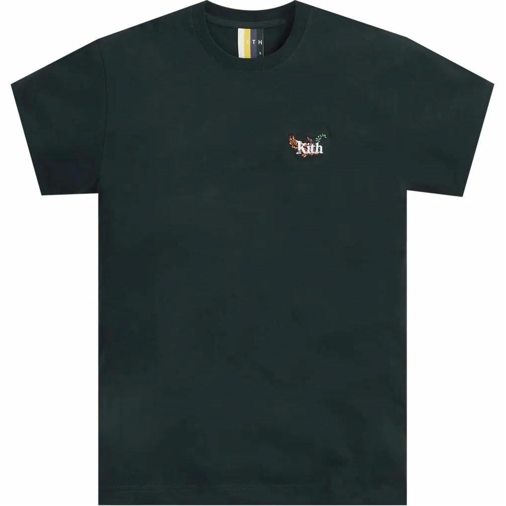 Футболка KITH Botanical Floral Tee (темно-зеленая)