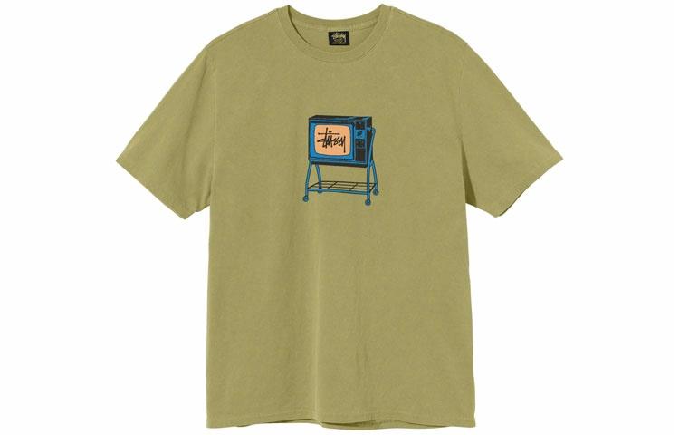 Футболка Stussy Rolling TV Print Short Sleeve T-Shirt T (белая) — фото 3