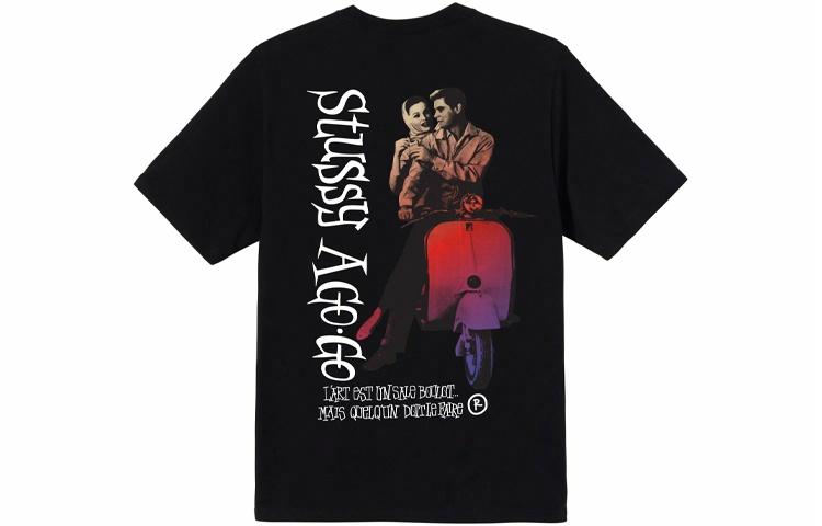 Футболка Stussy T (черно-белая) — фото 7