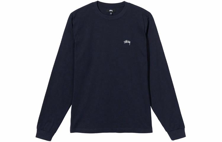 Лонгслив Stussy Overdyed L/S Tee (черный) — фото 7