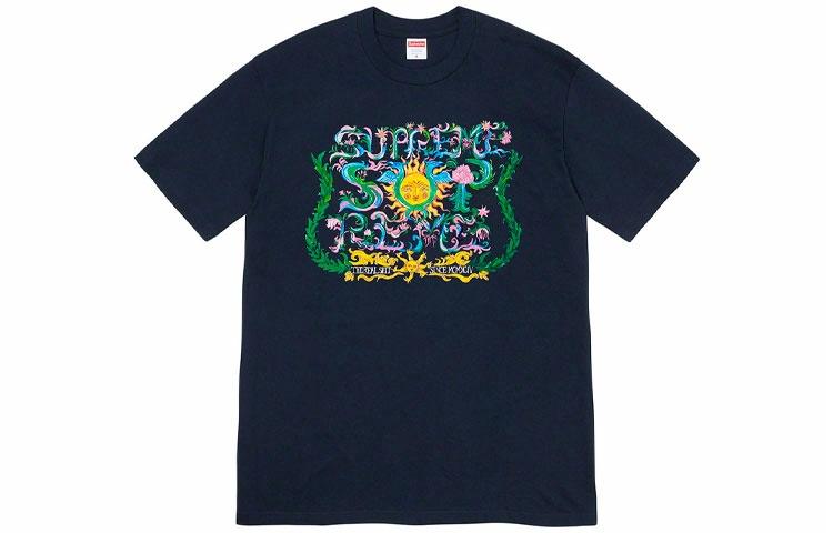 Футболка Supreme Week 1 Crest Tee (черная)